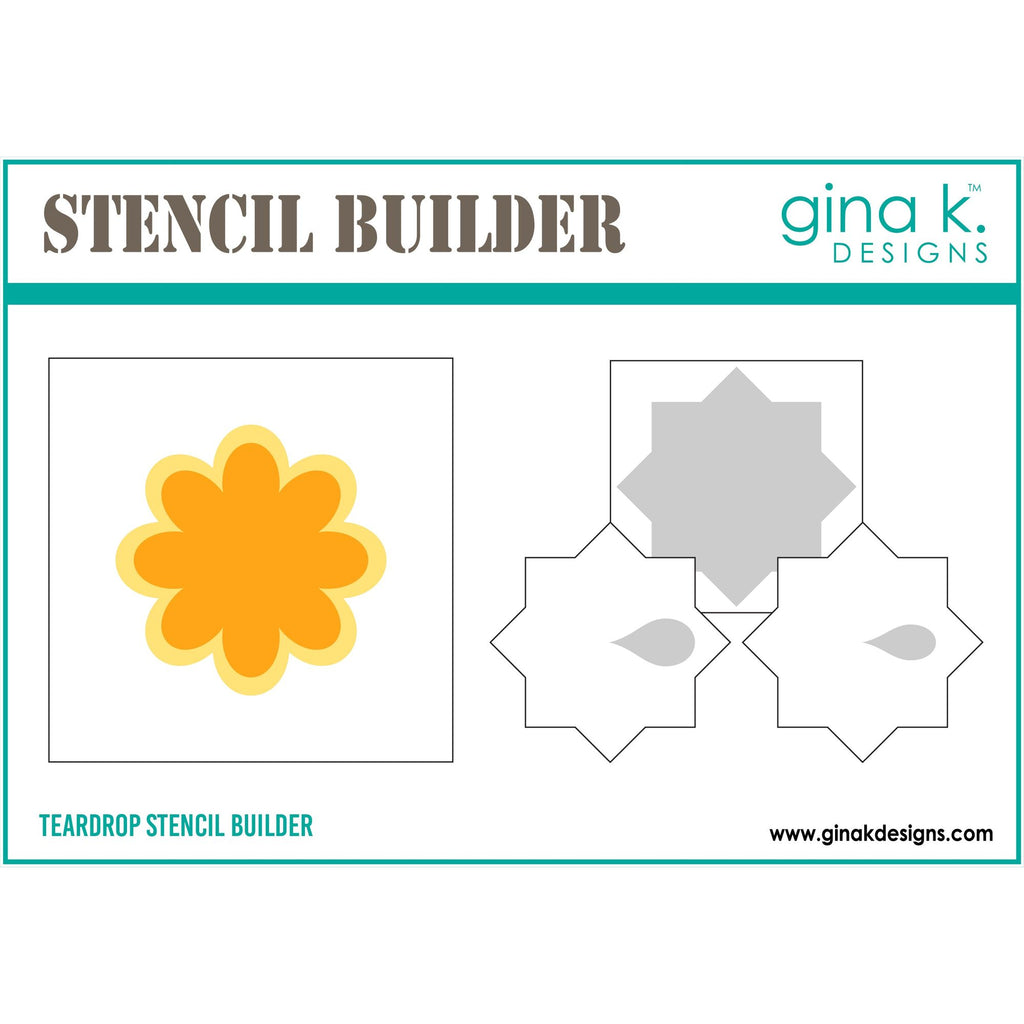 Gina K Designs Teardrop Stencil Builder gkdst79