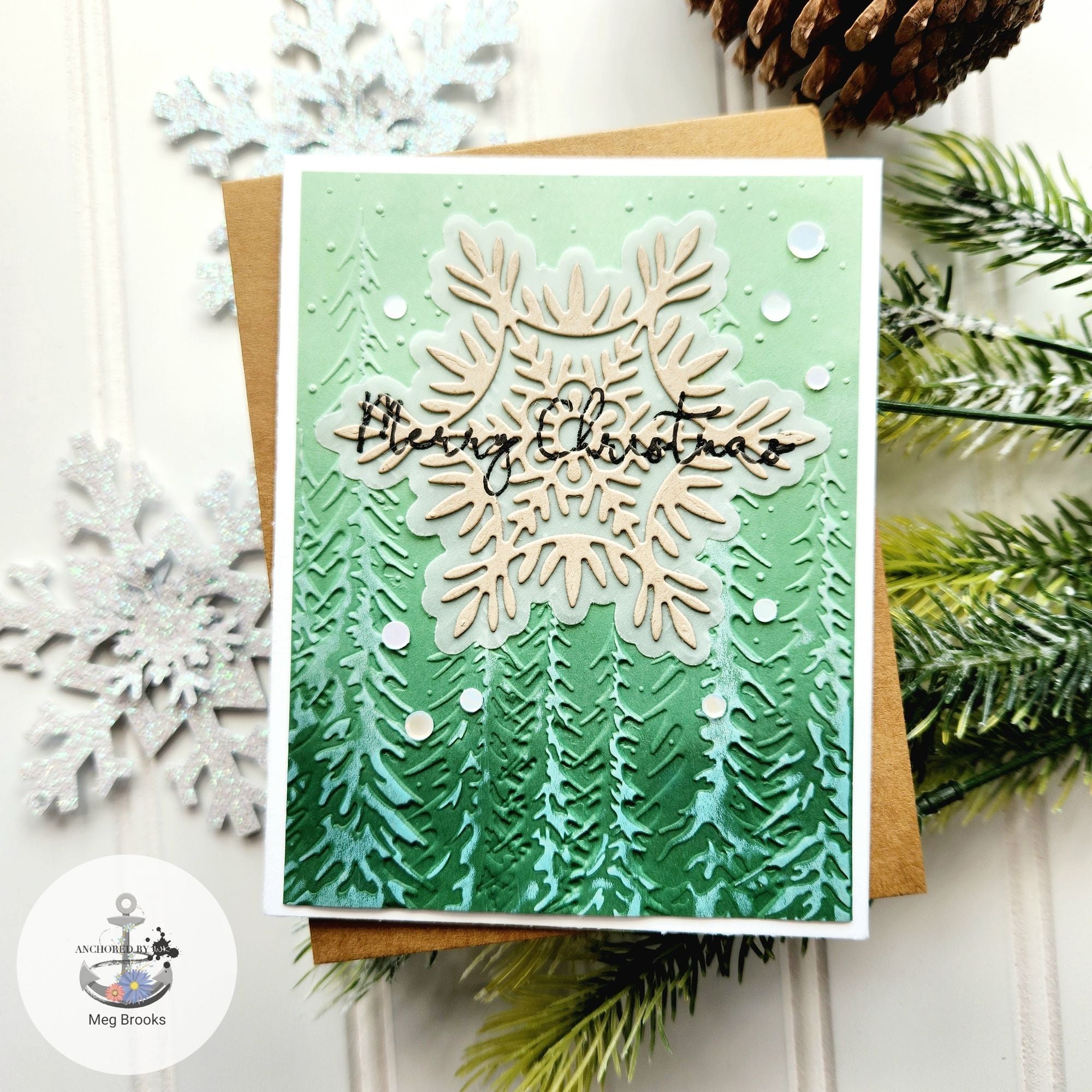 BP-067 Spellbinders Evergreen Branches Press Plates – Simon Says Stamp