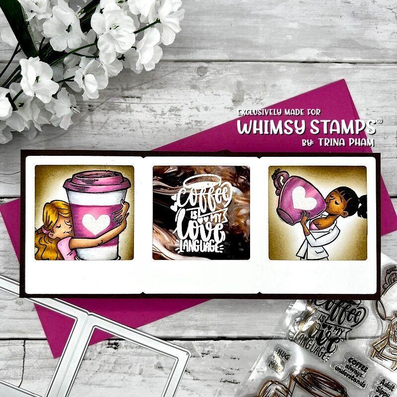 Whimsy Stamps Coffee Understands Clear Stamps cwsd471 love coffee