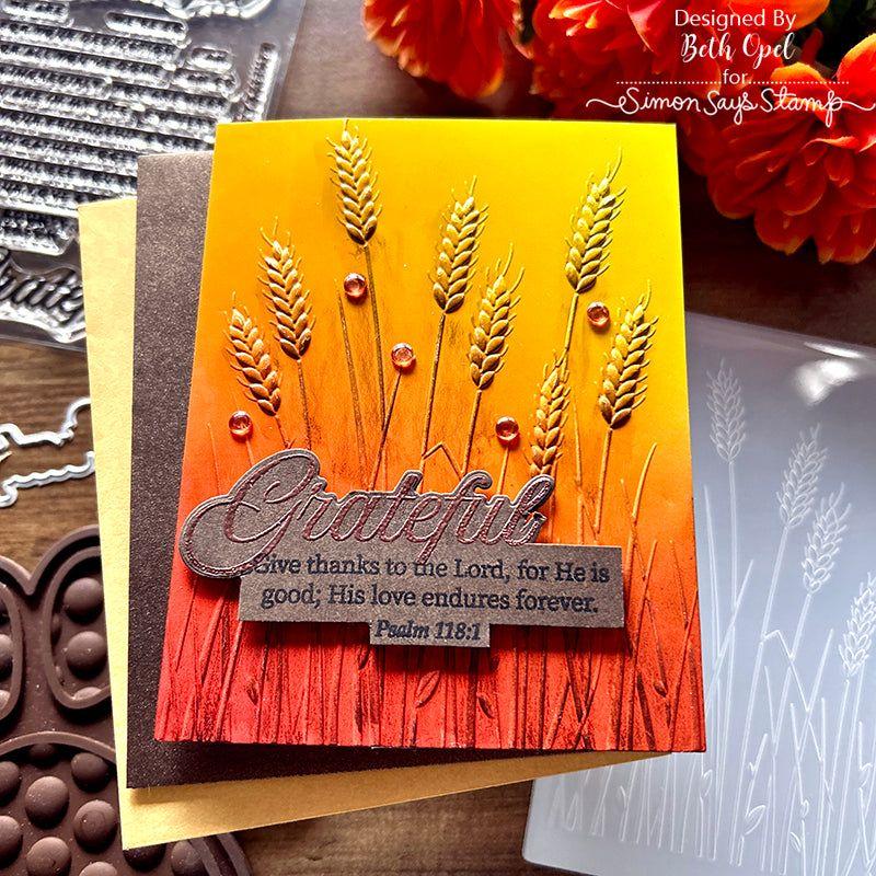 Simon Says Clear Stamps Thankful And Grateful sss302755c Stamptember Thanksgiving Card