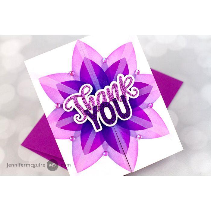 Gina K Designs Rays Stencil Builder gkdst78 Thank You | color-code:alt1