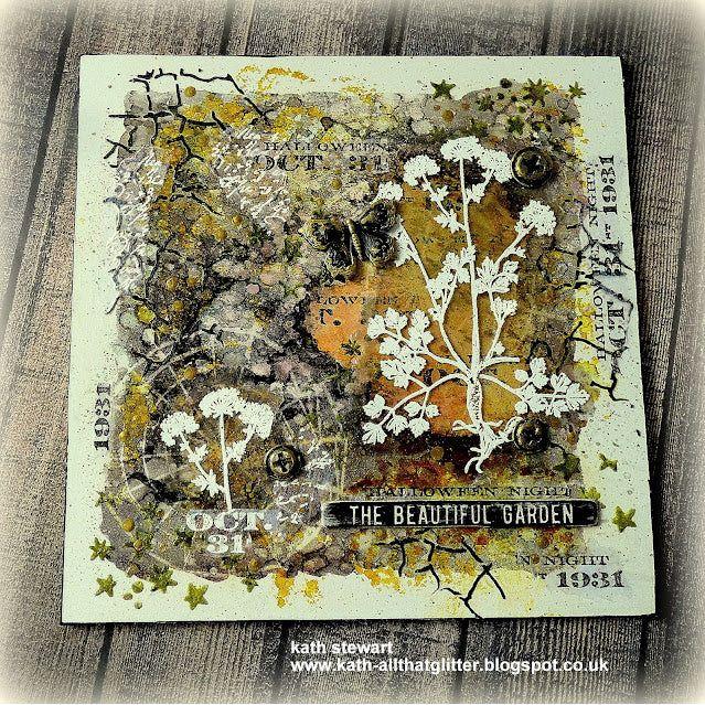 Tim Holtz Cling Rubber Stamps The Obscure cms471 beautiful garden | color-code:ALT01