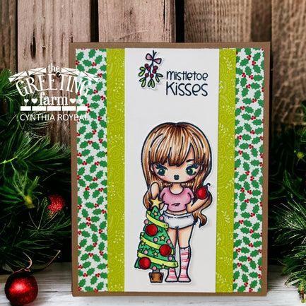 The Greeting Farm Miss Cheeky Christmas Stamps Kisses | color-code:ALT03