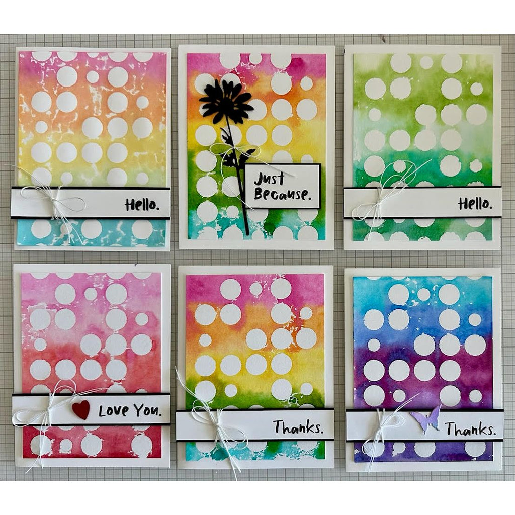 Tim Holtz Layering Stencil Spots ths180 polka dots | color-code:ALT02