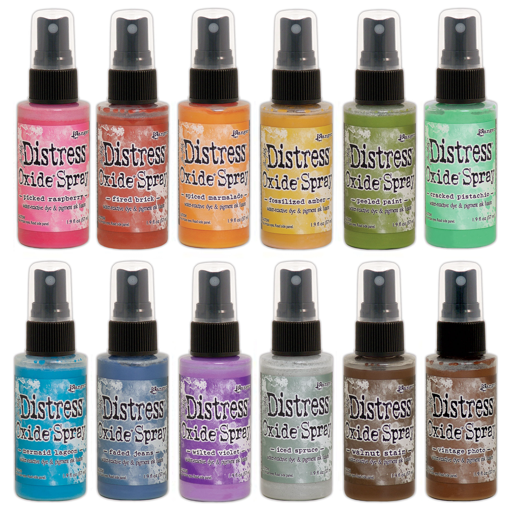 Tim Holtz Distress 12 Oxide Sprays Bundle 4