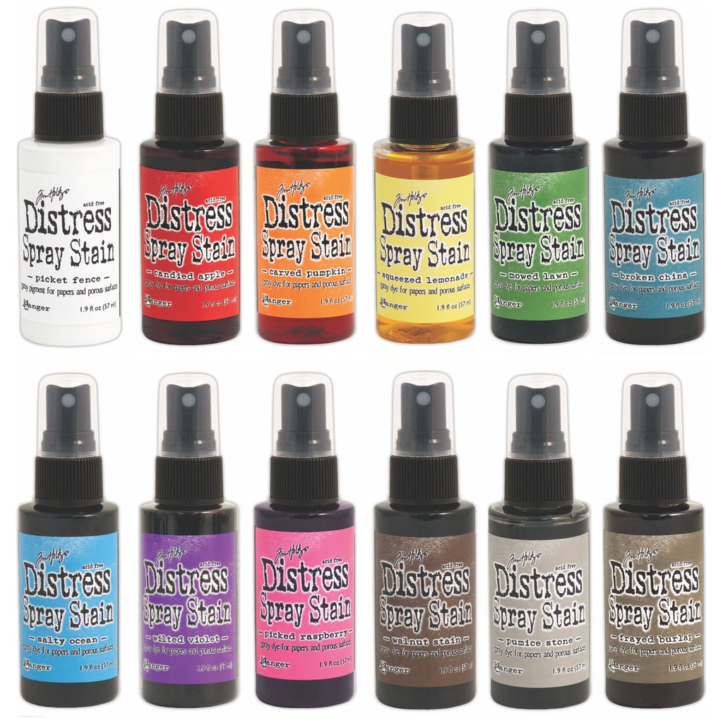 Tim Holtz Distress 12 Spray Stains Bundle 1