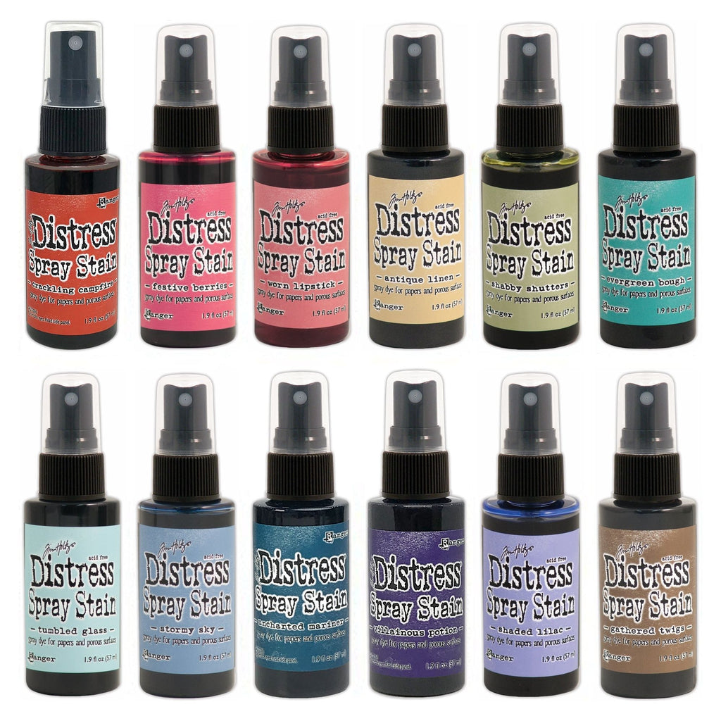 Tim Holtz Distress 12 Spray Stains Bundle 4