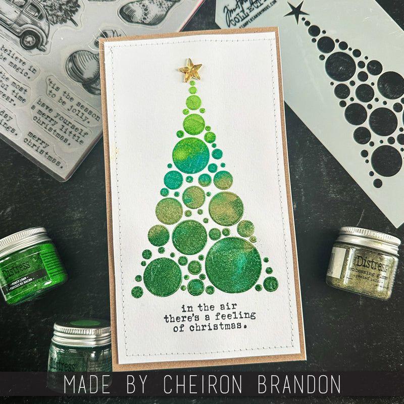 Tim Holtz Layering Stencil Modern Tree ths187 star