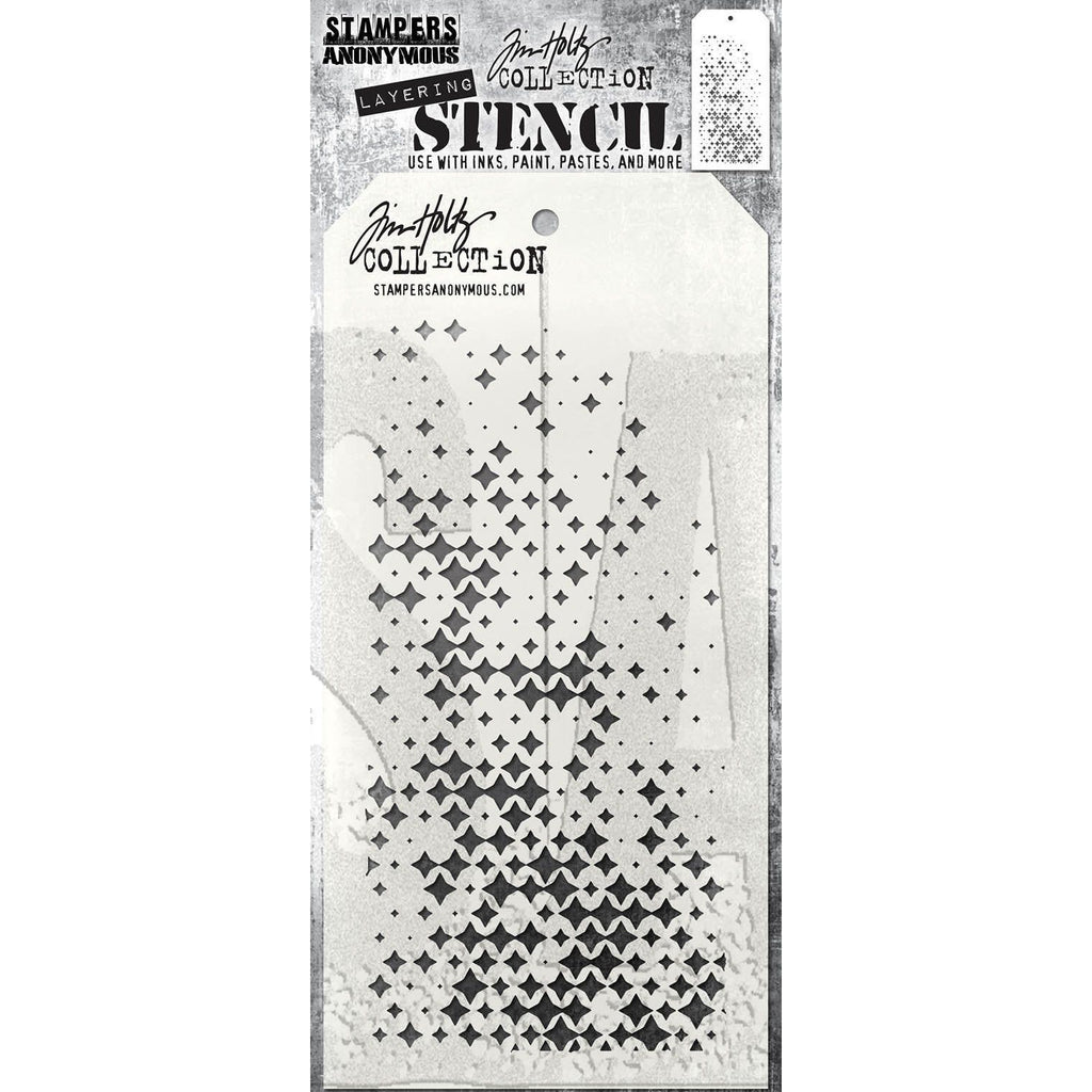 Tim Holtz Layering Stencil Sparkle Fade ths188