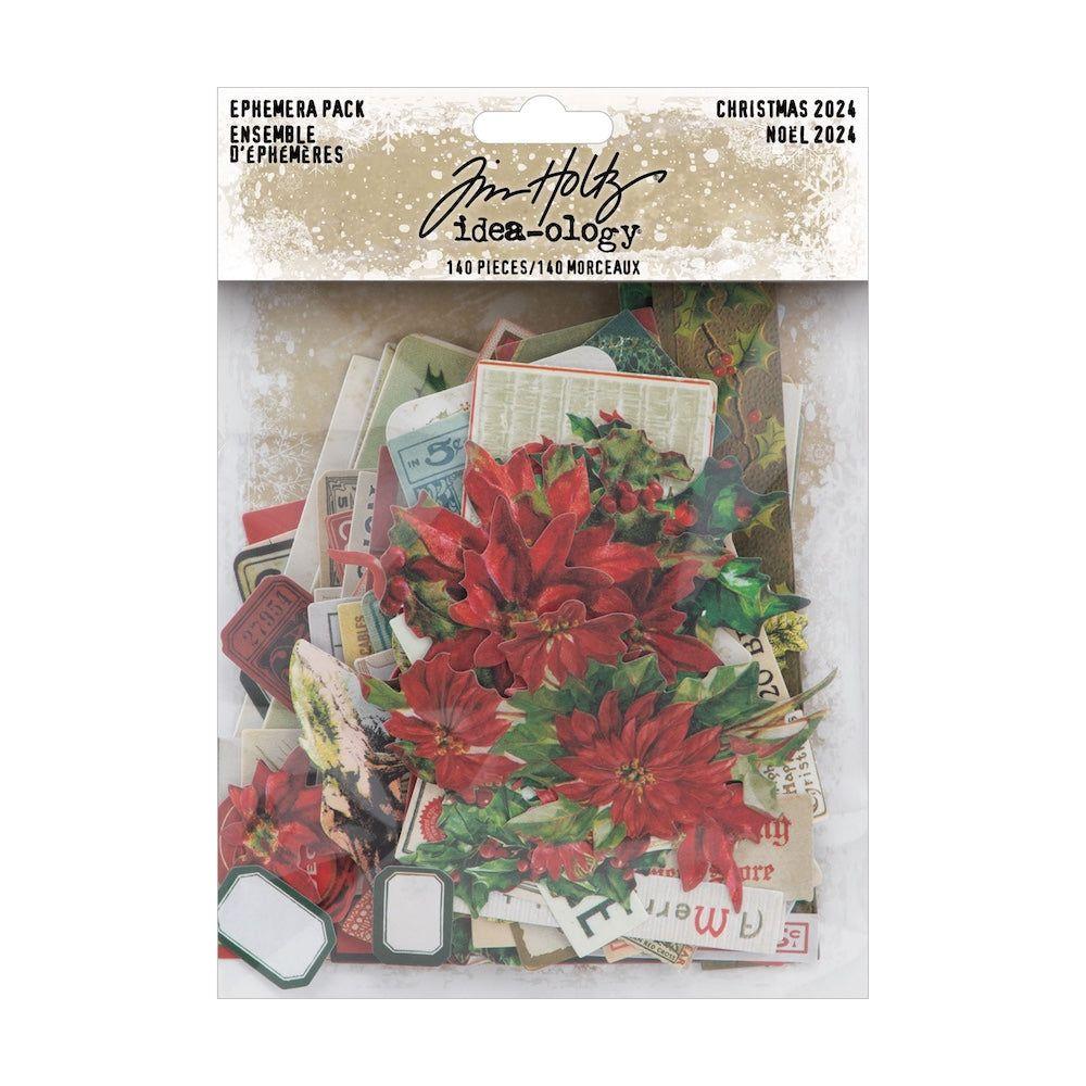 Tim Holtz idea-ology 2024 Christmas Ephemera Pack th94411