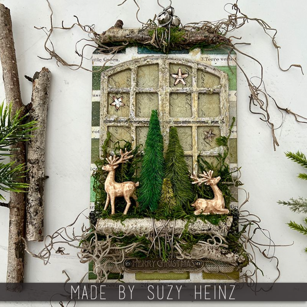 Tim Holtz idea-ology Christmas Salvaged Reindeer th94360 suzy