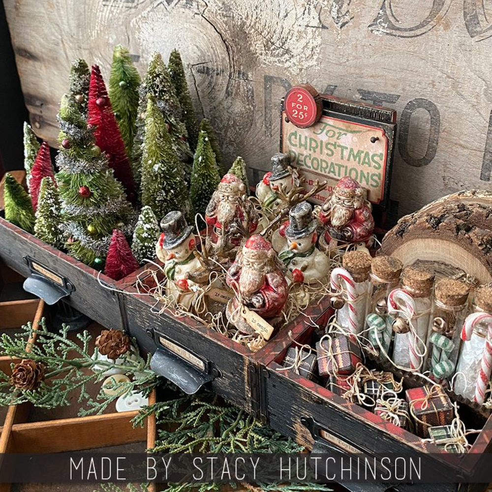 Tim Holtz idea-ology WOODLAND TREE LOT th94211 stacy