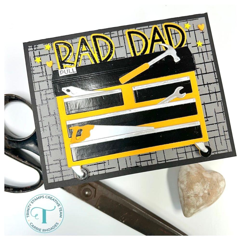 Trinity Stamps Tool Box Gift Card Holder Die Set tmd-297 rad