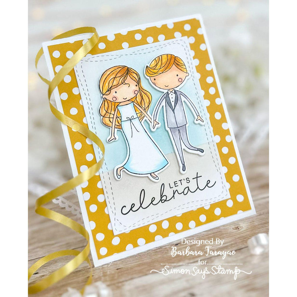 Simon Says Stamps and Dies To the Happy Couple set765hc Celebrate Wedding Card | color-code:ALT08