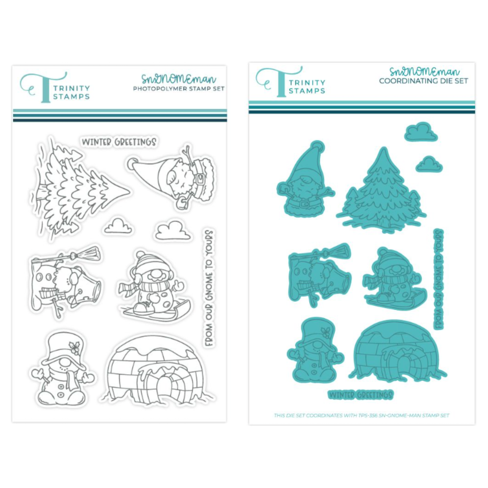 Trinity Stamps SnGNOMEman Stamp and Die Bundle