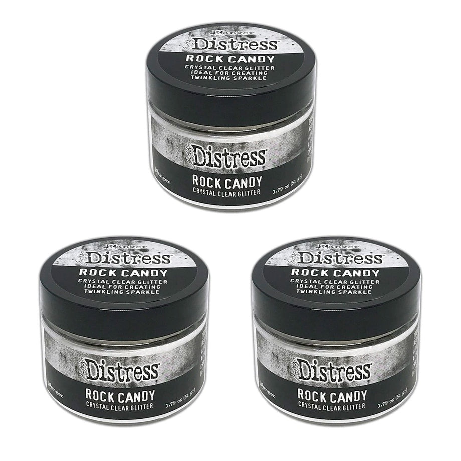 Ranger Ink - Tim Holtz - Distress Stickles Dry Glitter - Clear Rock Candy -  3 Ounces