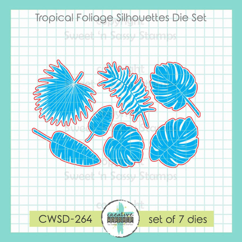 Sweet 'N Sassy Tropical Foliage Silhouettes Dies cwsd-264