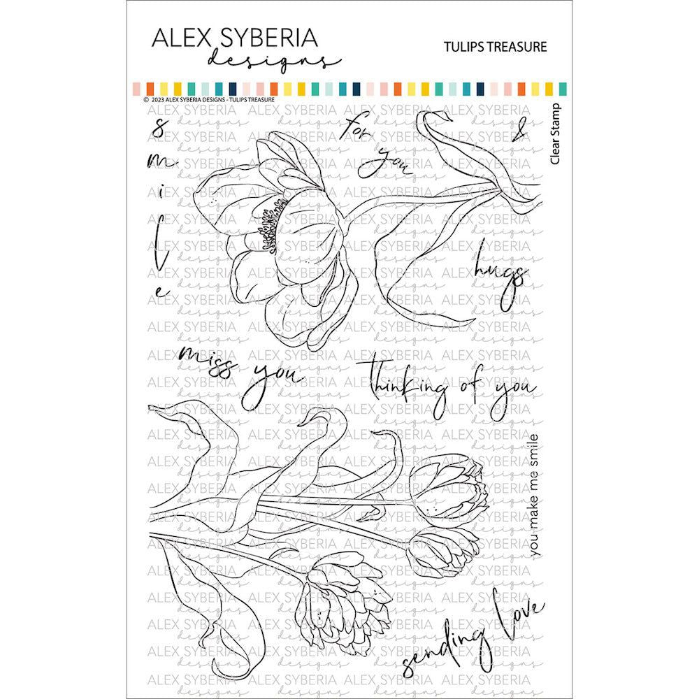 Alex Syberia Designs Tulips Treasure Stamp Set asdsta84