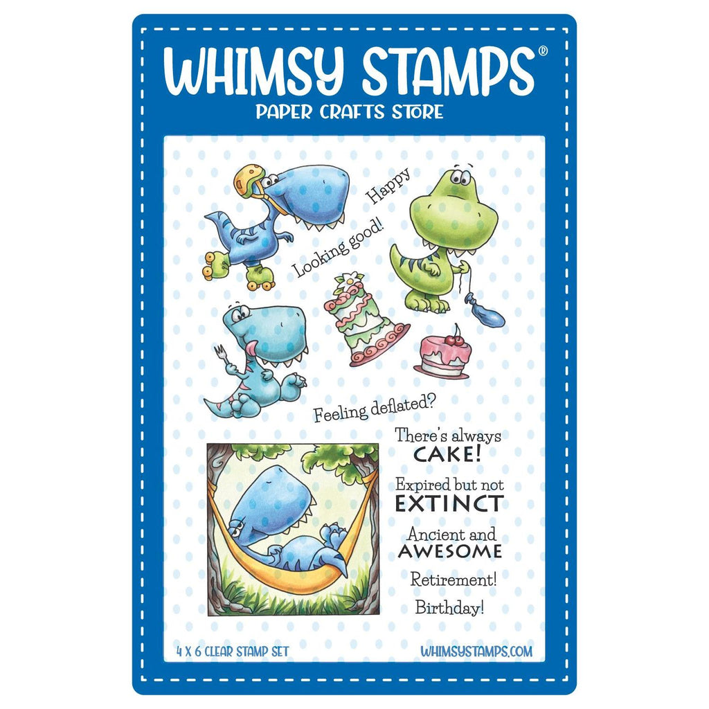 Whimsy Stamps Dino Mighties Clear Stamps c1434