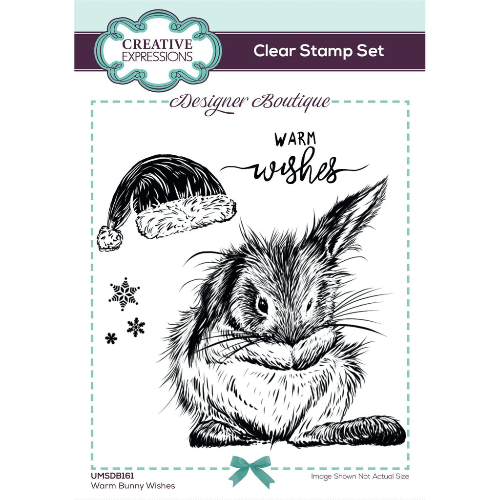 Creative Expressions Warm Bunny Wishes Clear Stamps umsdb161