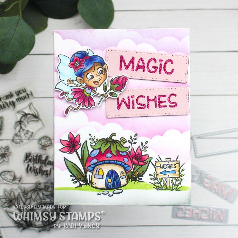 Whimsy Stamps Fairy Land Clear Stamps khb214 magic wishes