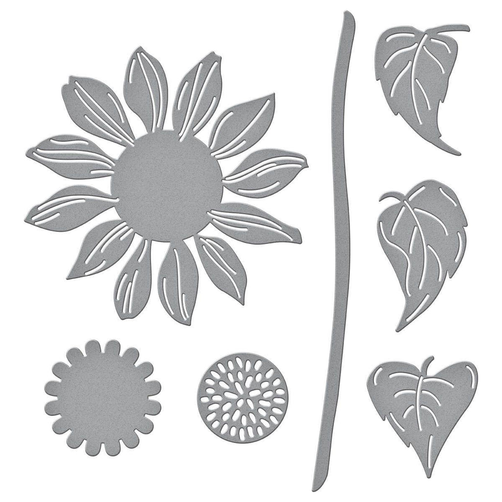 s3-494 Spellbinders Sunflower Serenade Etched Dies