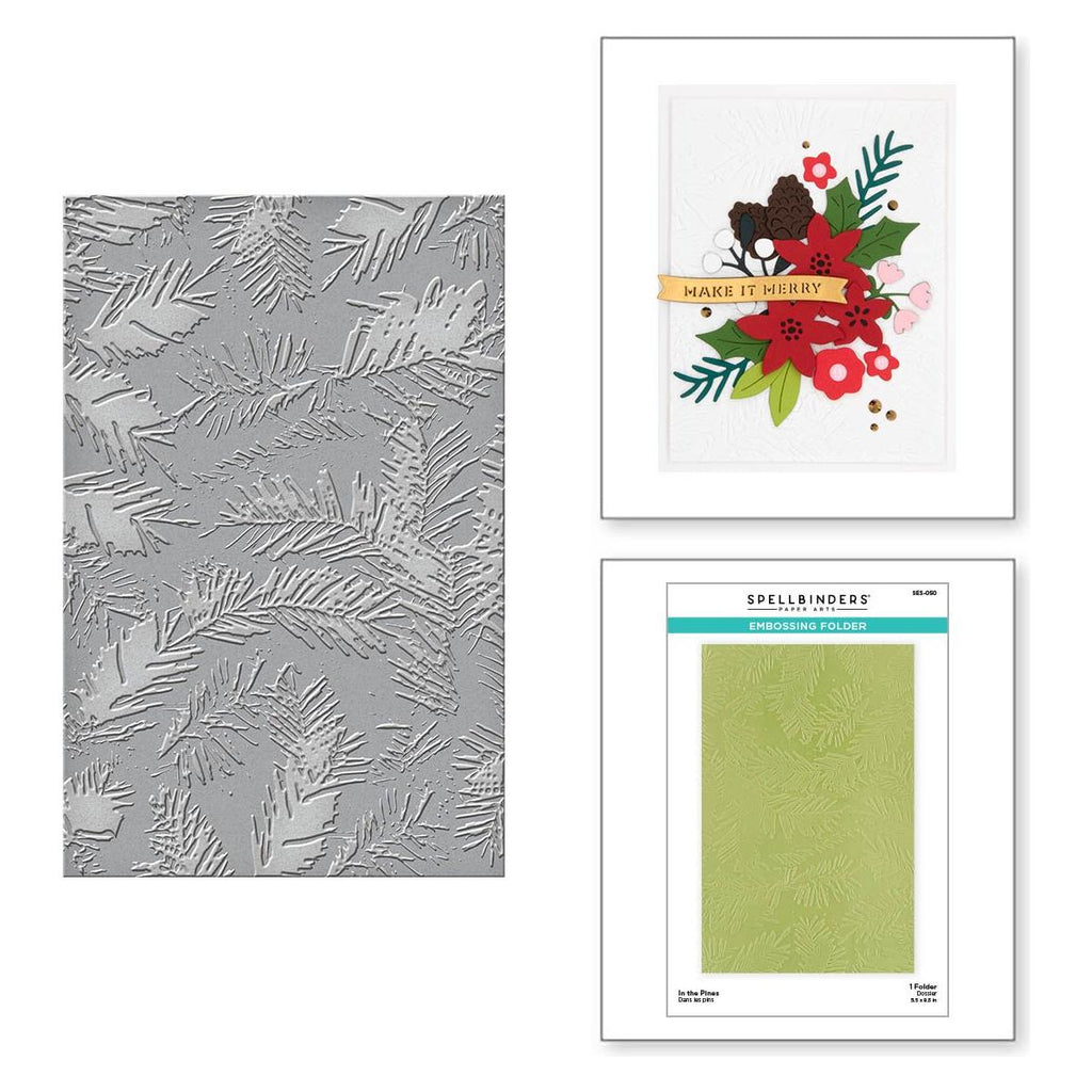 SES-050 Spellbinders In the Pines Embossing Folder pines