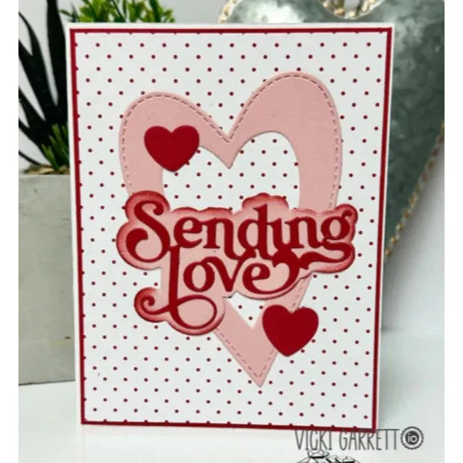 Impression Obsession Sending Love Dies die1273 polka dots