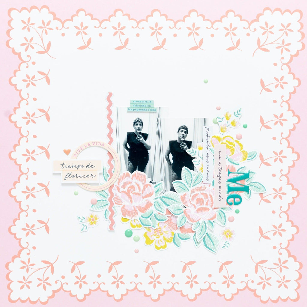 Pinkfresh Studio Picture Perfect 12 x 12 Paper Pack 230924 Selfie Layout | color-code:ALT01