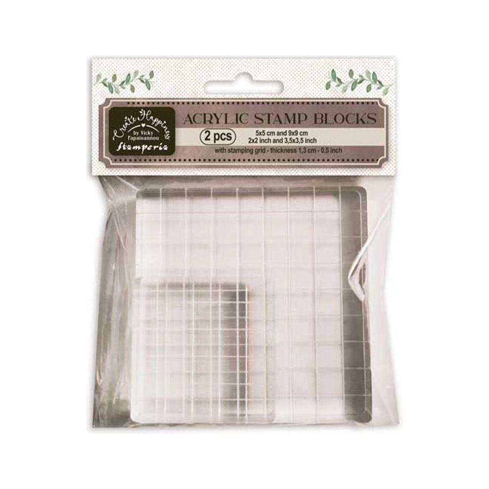 Stamperia Create Happiness Acrylic Stamp Blocks wba013