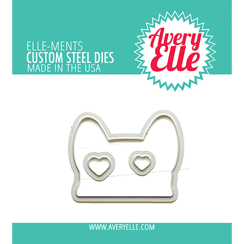 Avery Elle Steel Dies Pop-Up Frenchie d-23-42