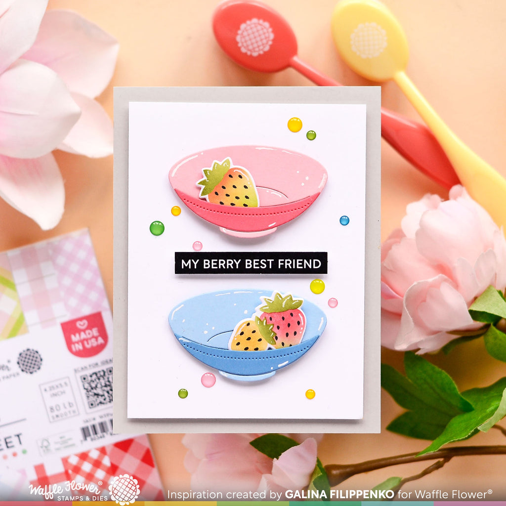 Waffle Flower Sweet Plates Dies 421488 best friend