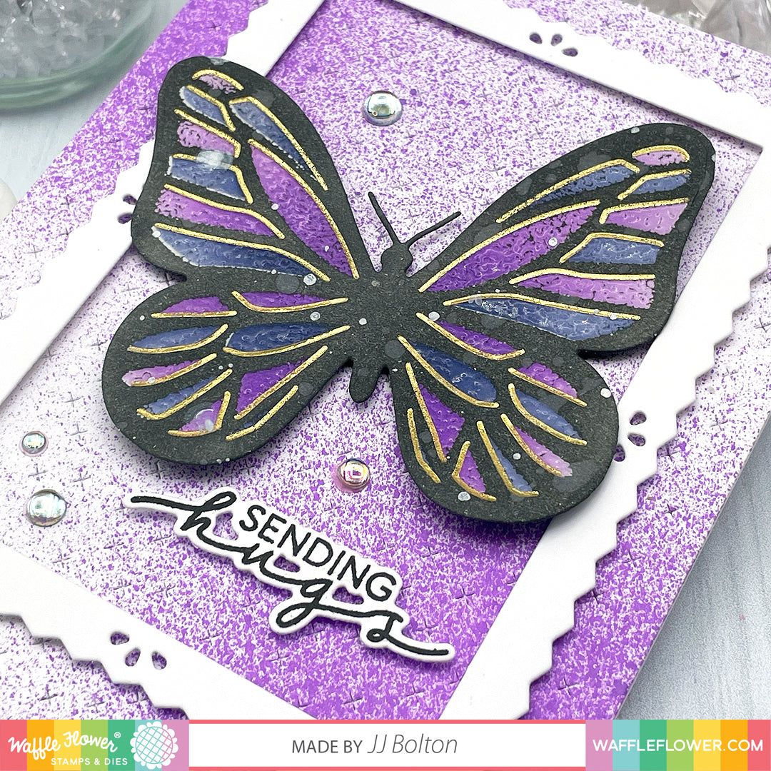 Tiny Rubber Stamps Flower and Butterfly Rubber Stamps 