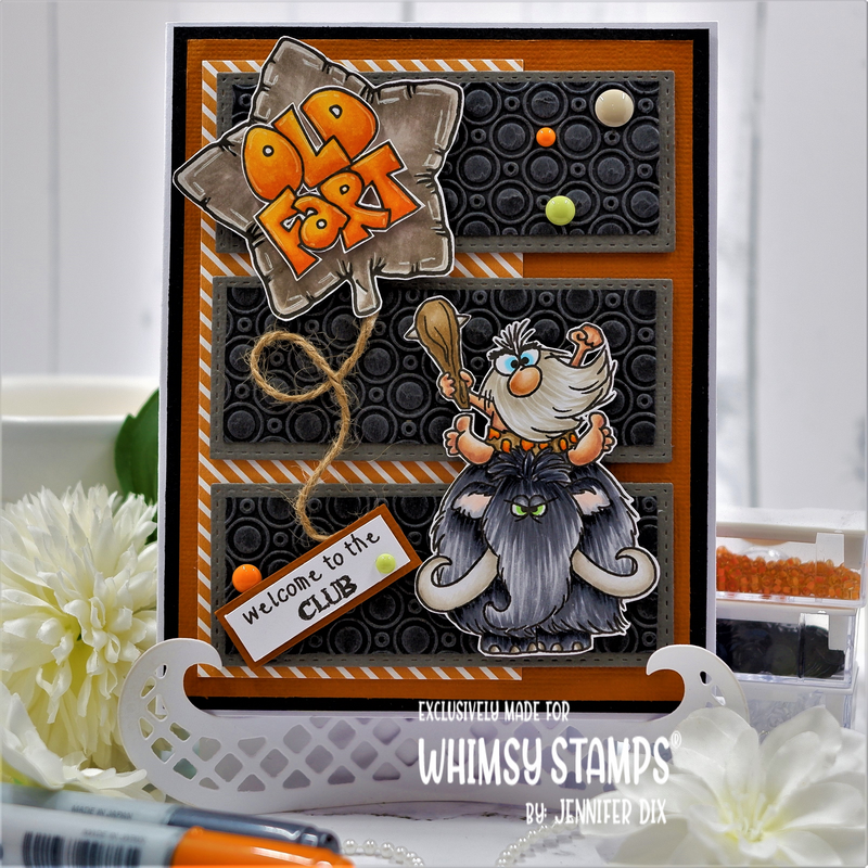 Whimsy Stamps Peekaboo Window 5 Die WSD183 Caveman