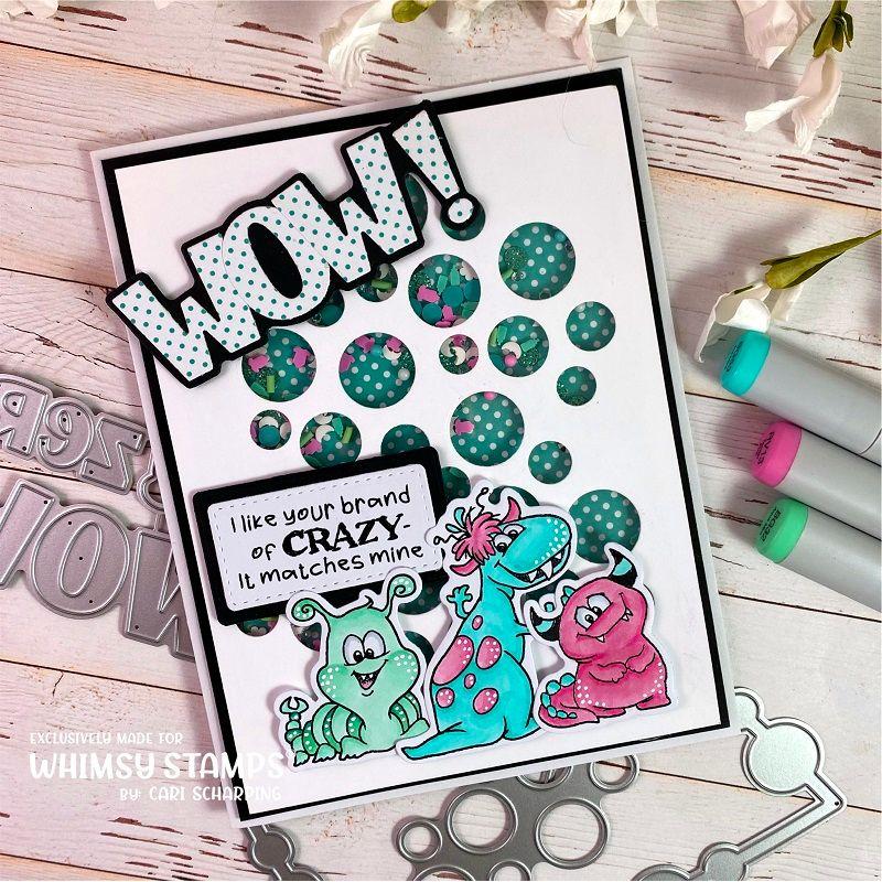 Whimsy Stamps Monster Cuties Outline Dies WSD189 WOW