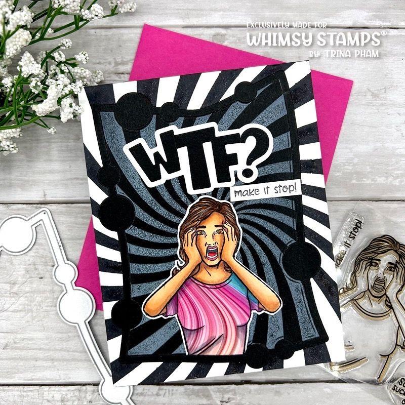 Whimsy Stamps Weird O Frame Dies WSD360a WTF