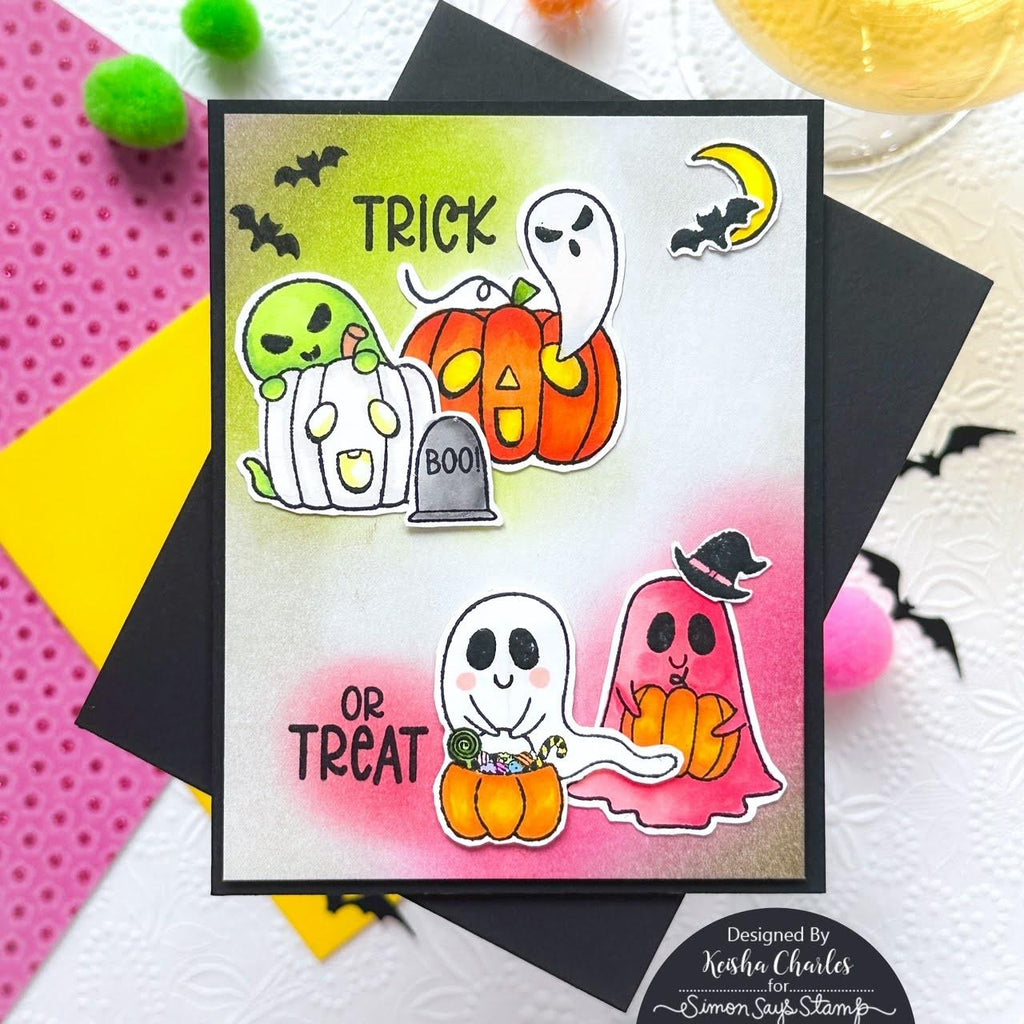 Whimsy Pumpkin Boos STAMPtember Exclusive Stamps 3104ssc