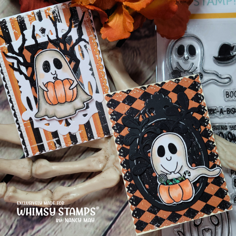 Whimsy Pumpkin Boos STAMPtember Exclusive Stamps 3104ssc