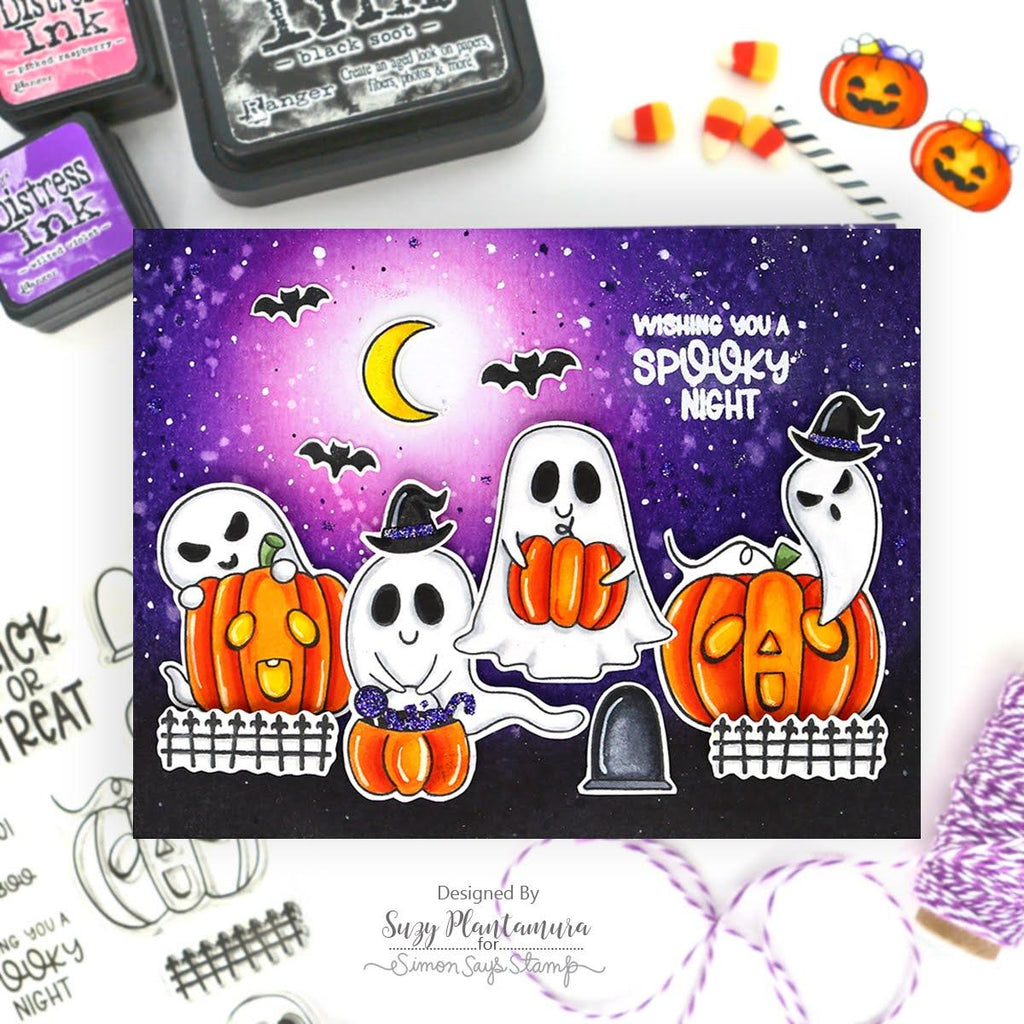 Whimsy Pumpkin Boos STAMPtember Exclusive Stamps 3104ssc | color-code:ALT04