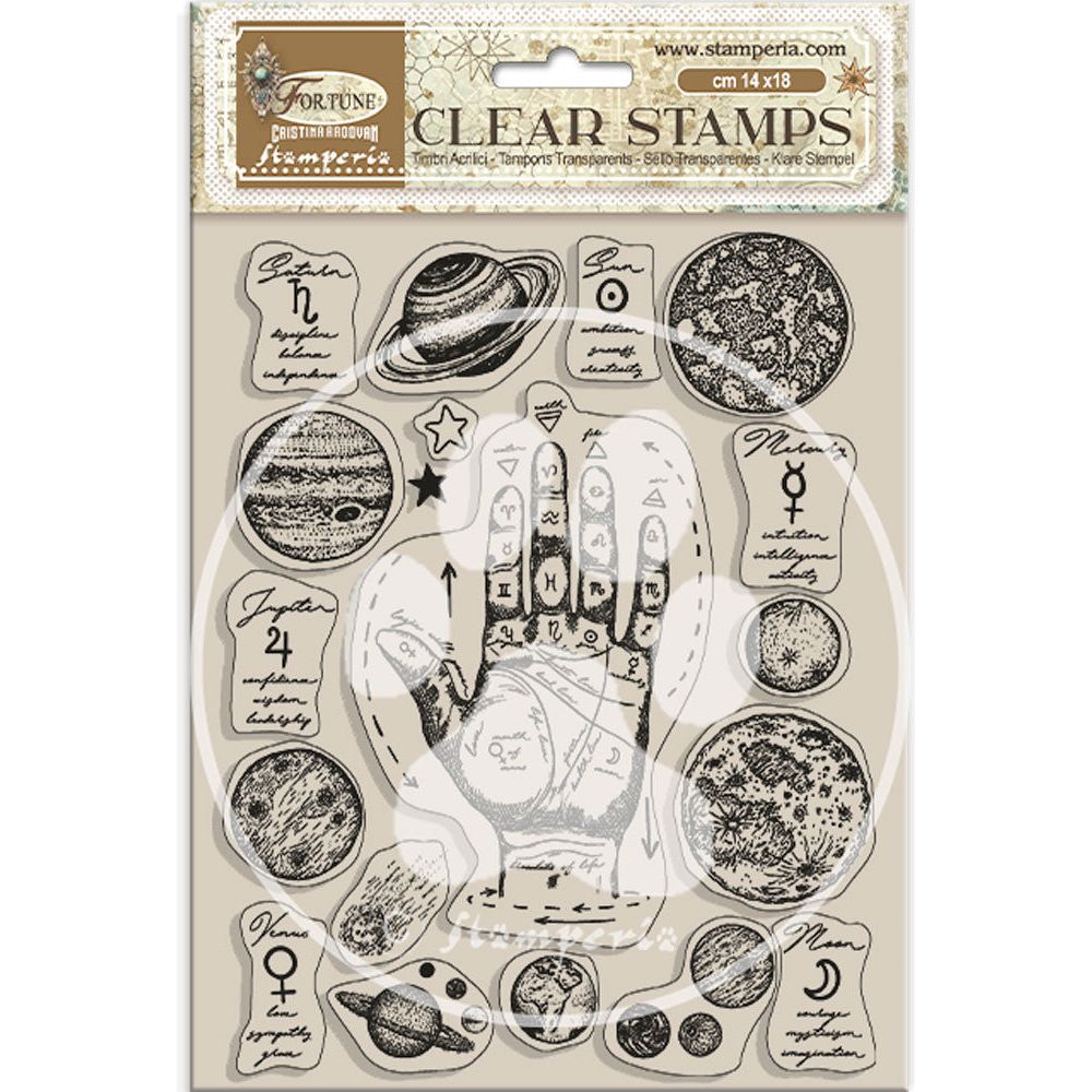 Stamperia Fortune Elements Clear Stamps wtk193