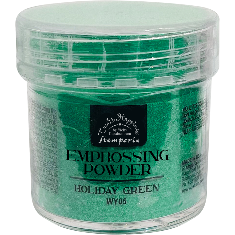 Stamperia Create Happiness Holiday Green Embossing Powder wy05