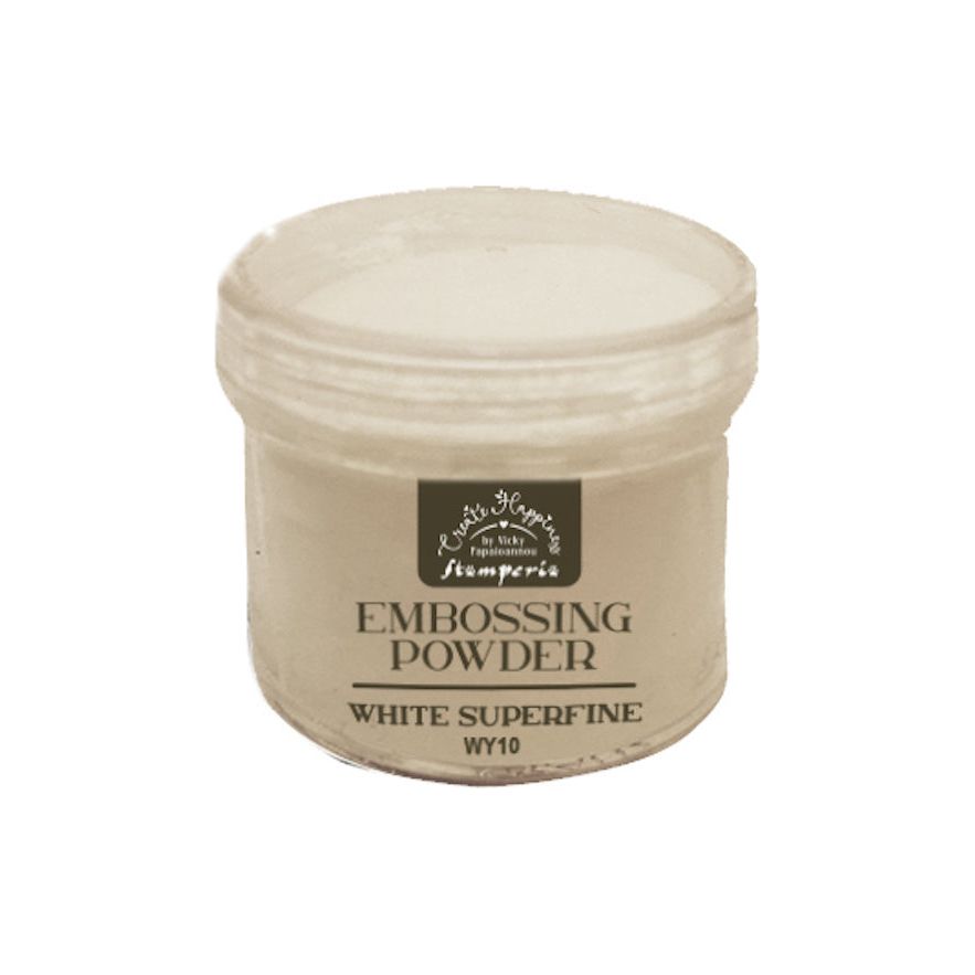 Stamperia Create Happiness White Superfine Embossing Powder wy10