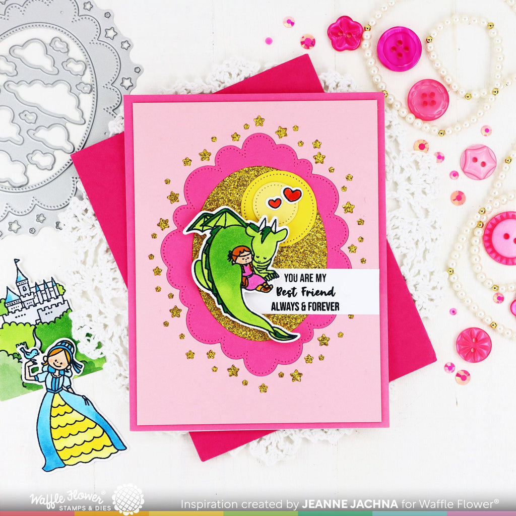 Waffle Flower BFF Matching Dies 421814 dragon