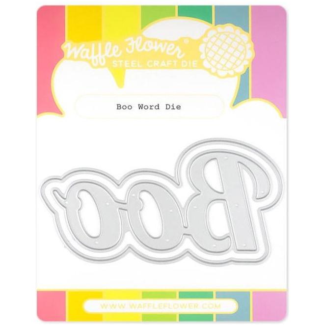 Waffle Flower Boo Word Dies 421834