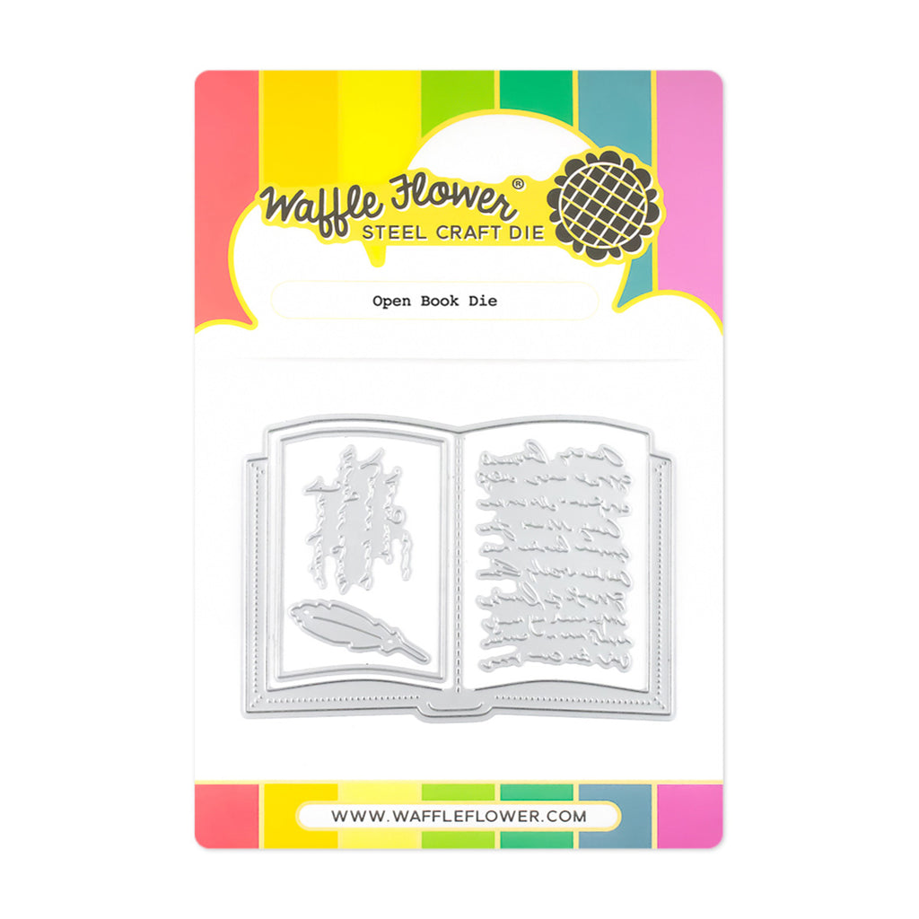 Waffle Flower Open Book Dies 421816