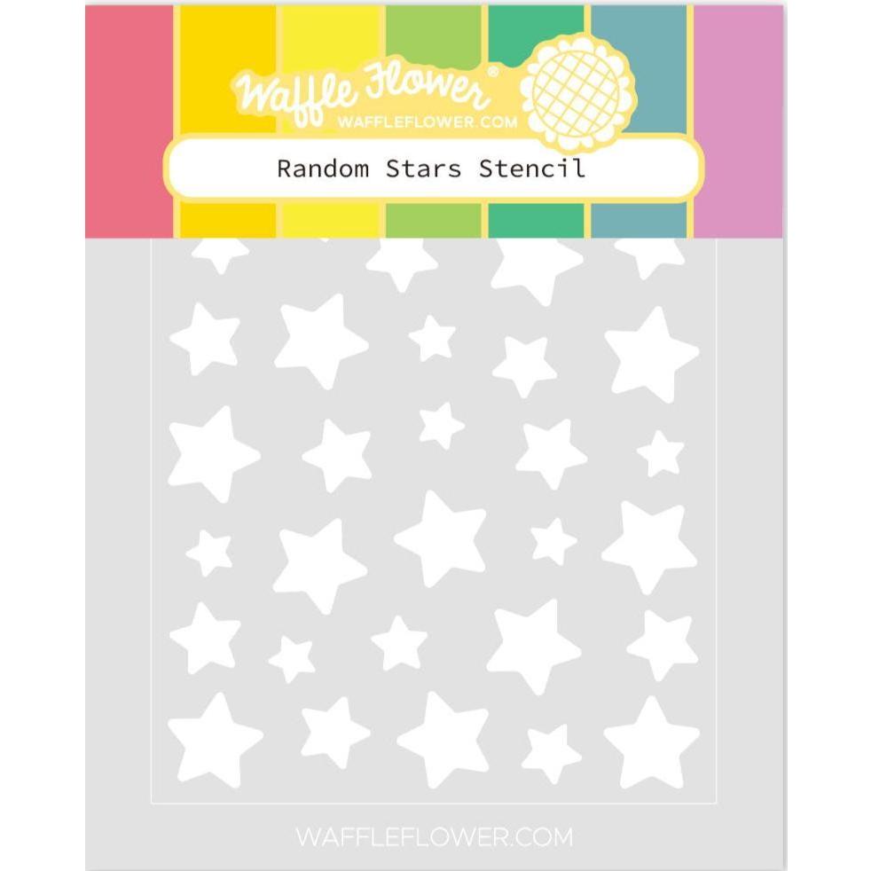 Waffle Flower Random Stars Stencil 421511