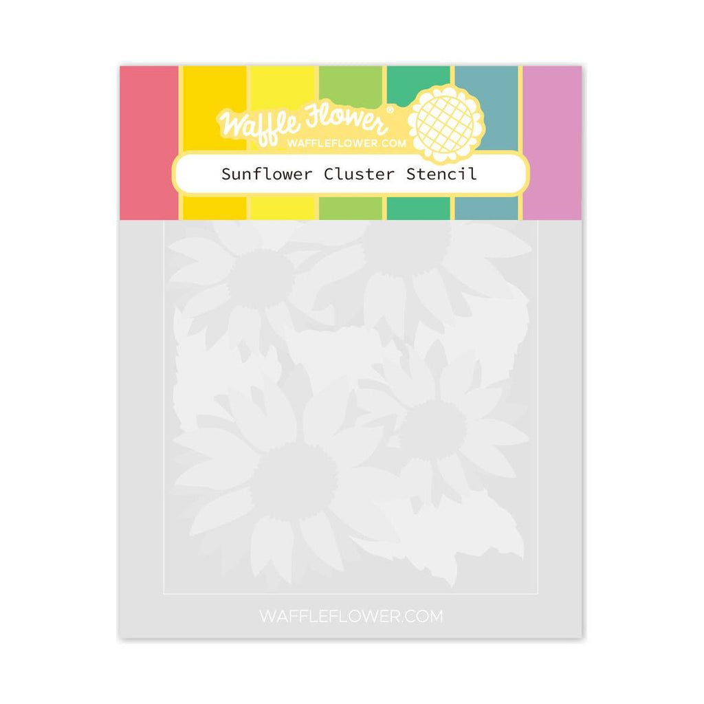 Waffle Flower Sunflower Cluster Stencils 421868