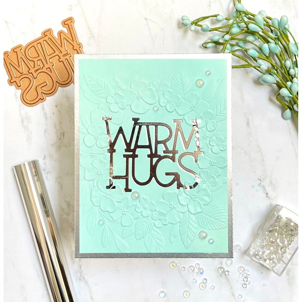 Simon Says Stamp Warm Hugs Hot Foil Plate ssfp005 Season Of Wonder Warm Hugs Card | color-code:ALT01