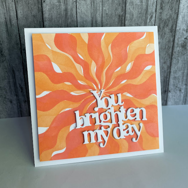 Simon Says Stamp Stencil Wavy Rays 1000st Encouragement Card | color-code:ALT01