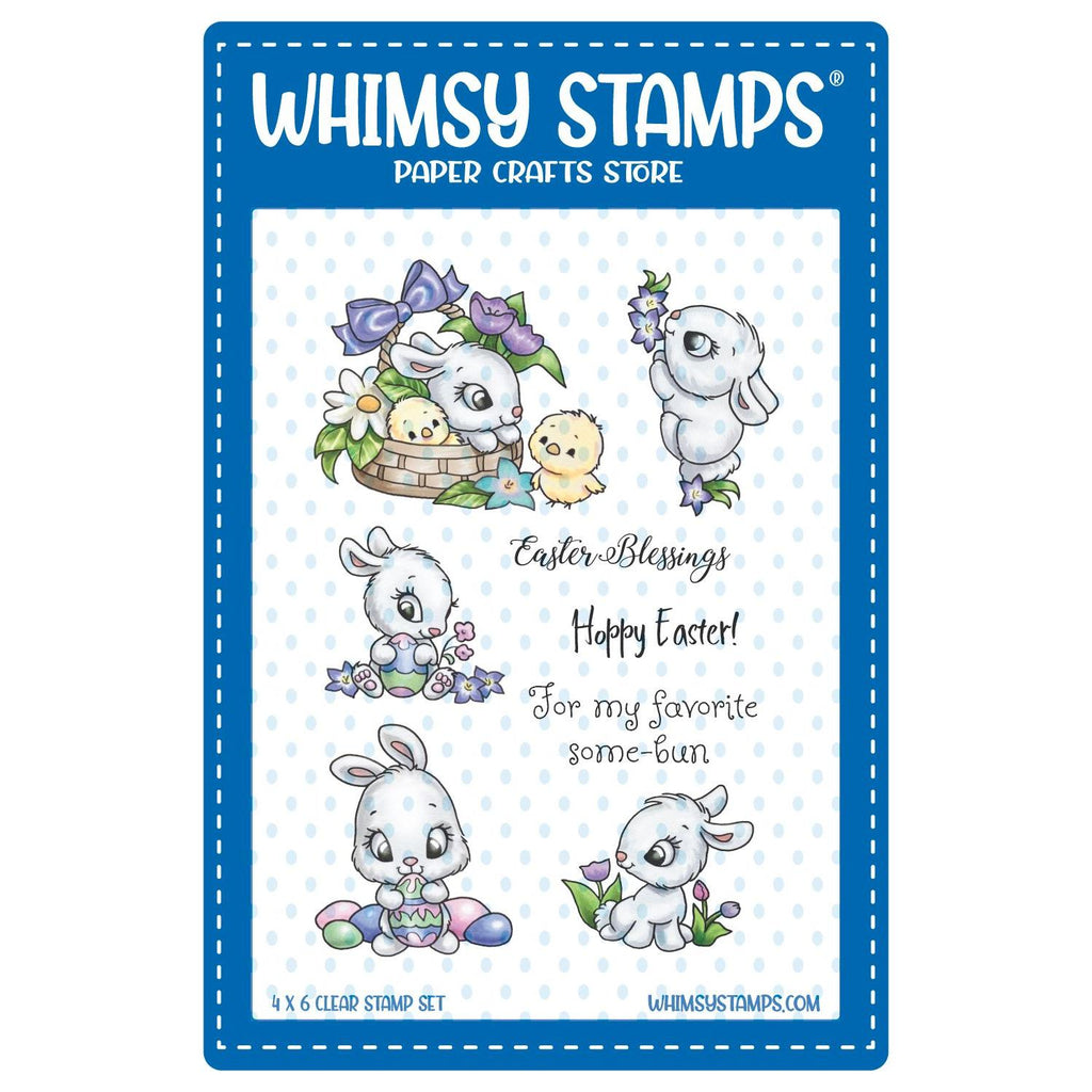 Whimsy Stamps Easter Bunnies Clear Stamps c1433